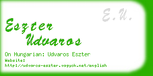 eszter udvaros business card